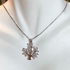 Silver & Czirconia Necklace